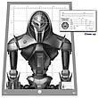 Battlestar Galactica Cylon Centurion Target Poster Replica